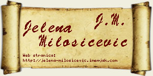 Jelena Milošičević vizit kartica